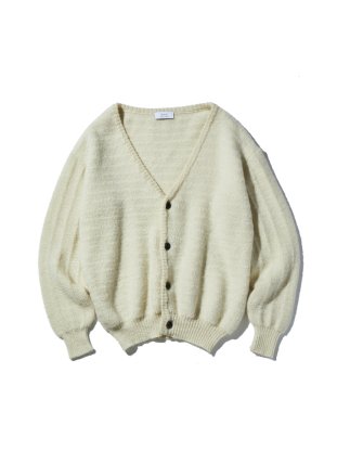<img class='new_mark_img1' src='https://img.shop-pro.jp/img/new/icons16.gif' style='border:none;display:inline;margin:0px;padding:0px;width:auto;' />BLAHW / ALPACA 7G CARDIGAN : Off White (40% SALE)