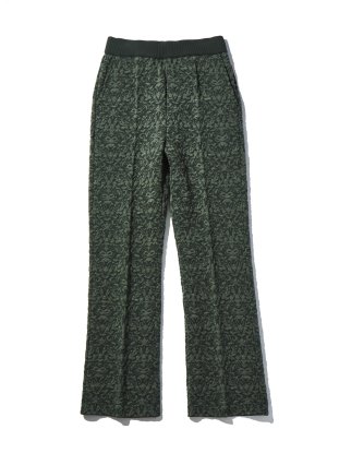 <img class='new_mark_img1' src='https://img.shop-pro.jp/img/new/icons13.gif' style='border:none;display:inline;margin:0px;padding:0px;width:auto;' />BLAHW / DUB DAMASK WOOL JACQUARD KNIT PANTS (Boot Cut) : Olive
