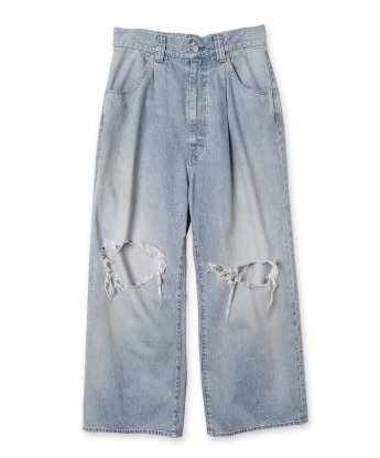 <img class='new_mark_img1' src='https://img.shop-pro.jp/img/new/icons13.gif' style='border:none;display:inline;margin:0px;padding:0px;width:auto;' />JieDa / DAMAGE ONE TUCK WIDE STRAIGHT DENIM