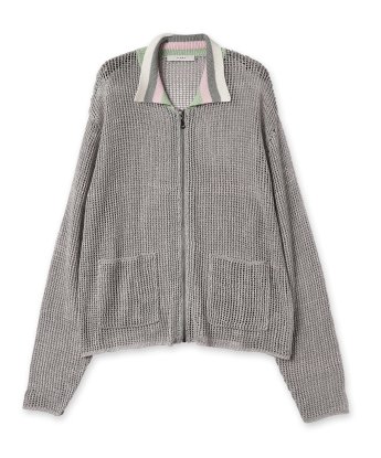 <img class='new_mark_img1' src='https://img.shop-pro.jp/img/new/icons13.gif' style='border:none;display:inline;margin:0px;padding:0px;width:auto;' />JieDa / MESH ZIP UP KNIT (GRAY/PINK)