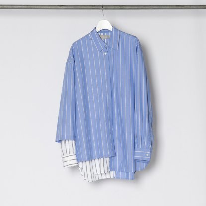 <img class='new_mark_img1' src='https://img.shop-pro.jp/img/new/icons16.gif' style='border:none;display:inline;margin:0px;padding:0px;width:auto;' />WIZZARD / DOCKING FLIP SHIRT (BLUE STRIPE) 30% off