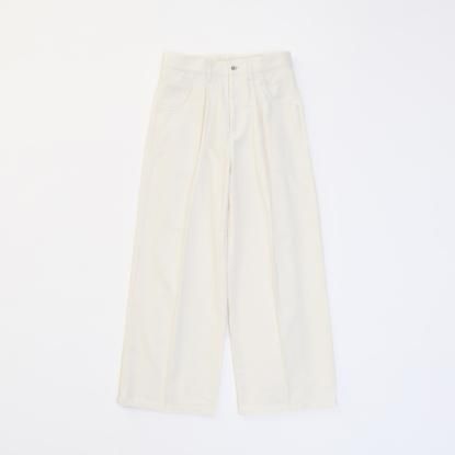VICTIM / CORDUROY BAGGY SLACKS (OFF WHITE)ͽ
