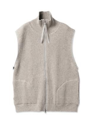 ROLAROLA ♥ 2WAY WOOL KNIT HOODED ZIP-UP /追跡付 로라로라