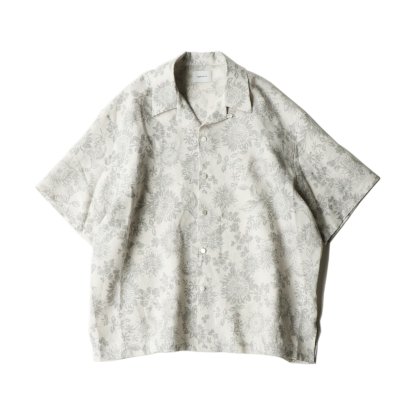 superNova / Aloha shirt - Sunflower マンガン絣 (White) 御予約商品