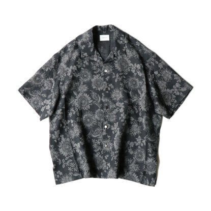 superNova / Aloha shirt - Sunflower マンガン絣 (Black) 御予約商品