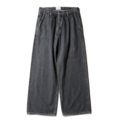 <img class='new_mark_img1' src='https://img.shop-pro.jp/img/new/icons13.gif' style='border:none;display:inline;margin:0px;padding:0px;width:auto;' />superNova / Selvedge wide jeans - Bio wash / Black