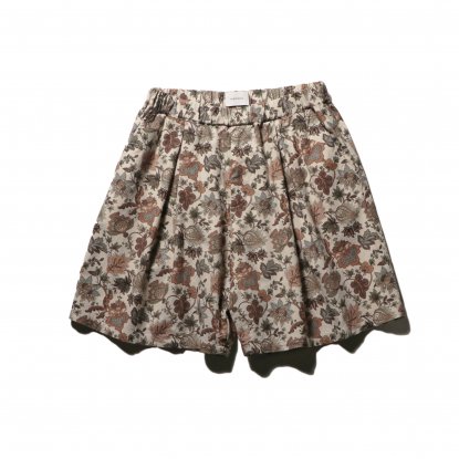 superNova / ox pleats wide shorts - Flower print