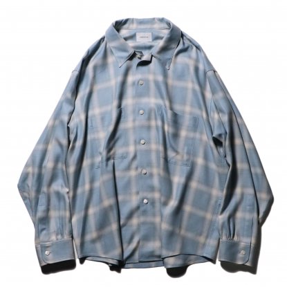 superNova / Split yoke big shirt - Ombre check