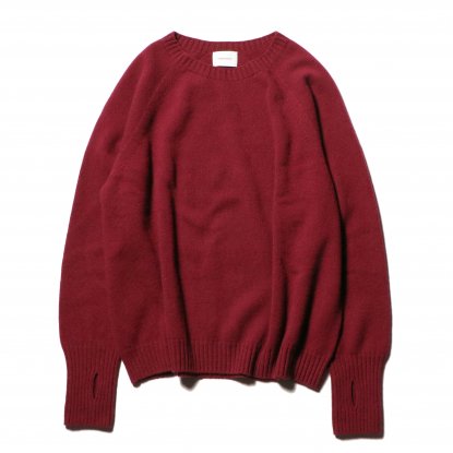 superNova / Seamless knit sweater - Wool & cashmere & silk / Red