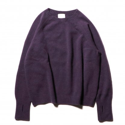 superNova / Seamless knit sweater - Wool & cashmere & silk / Purple