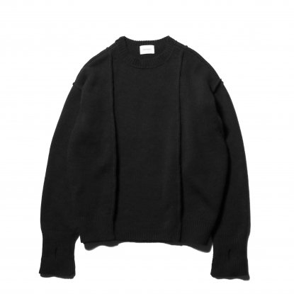 superNova / Moebius knit sweater / Black