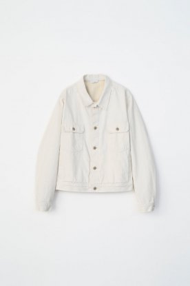 VICTIM / SHORT DENIM JACKET (OFF WHITE)