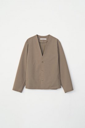 VICTIM / NO COLLAR JACKET (BROWN)