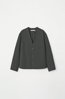 VICTIM / NO COLLAR JACKET (DEEP BLACK)