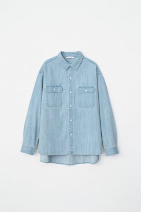 VICTIM / DENIM BIG SHIRT (L.BLUE)