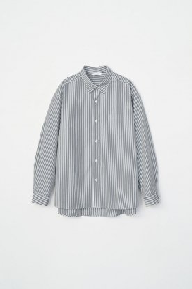 VICTIM / STRIPE BIG SHIRT (BLACK)