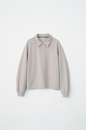 VICTIM / HALF ZIP POLO SWEAT (GREYGE)