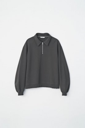 VICTIM / HALF ZIP POLO SWEAT (C.GRAY)