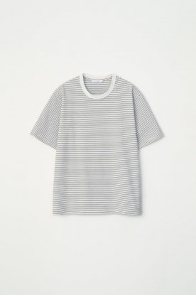 VICTIM / S/S BORDER TEE (WHTBLK)