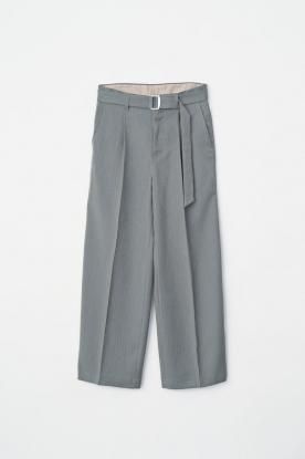 VICTIM / STRIPE BUGGY SLACKS (GRAY)