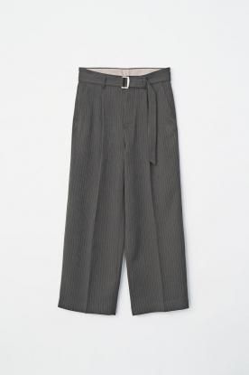 VICTIM / STRIPE BUGGY SLACKS (BROWN)