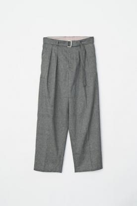 VICTIM / LINEN 2 TUCK SLACKS (GRAY) - compass 新潟 | CMEinc