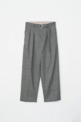 VICTIM / LINEN 2 TUCK SLACKS (GRAY)