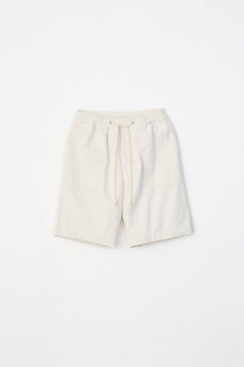 VICTIM / DENIM EASY SHORTS (OFF WHITE)