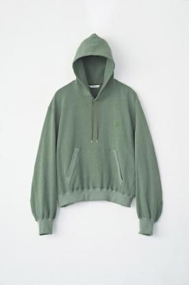VICTIM / VINTAGE EFFECT SHORT PARKA (GREEN)