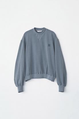 VICTIM / VINTAGE EFFECT SHORT SWEAT (NAVY)