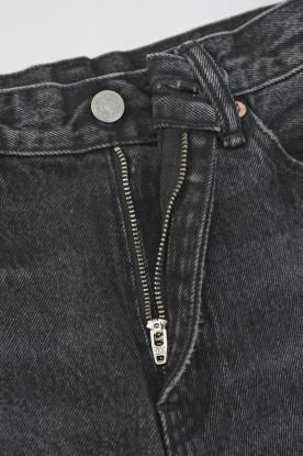 VICTIM × HAGUN / TORN PIPE DENIM PANTS (BLACK) - compass