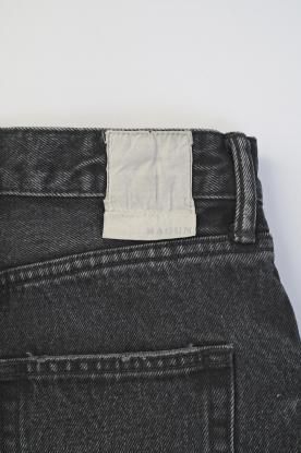 VICTIM × HAGUN / TORN PIPE DENIM PANTS (BLACK) - compass