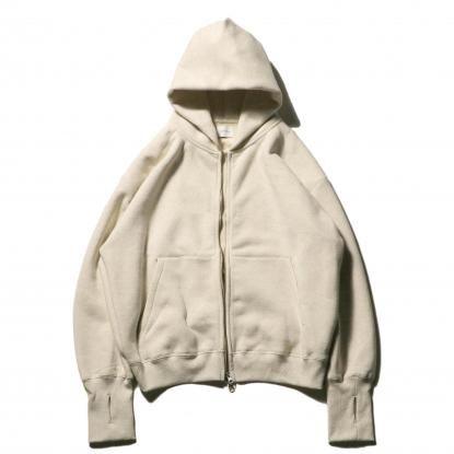 Volume Sweat Big Zipフーディー ベージュ Volume Sweat Big Zipフーディー