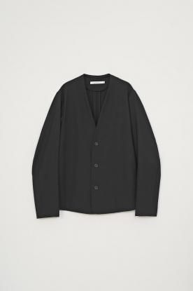VICTIM / COLLARLESS WOOL JACKET (BLACK)