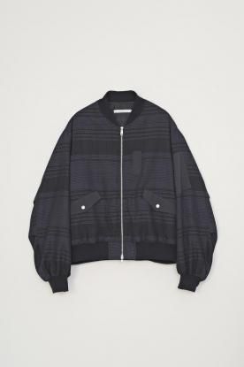 VICTIM / CHECK MA-1 JACKET (NAVY)