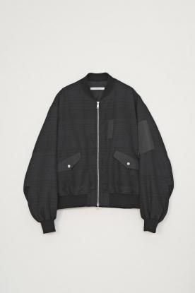 VICTIM / CHECK MA-1 JACKET (BLACK)