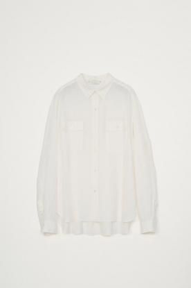 VICTIM / RAYON SILK SHIRT (WHITE)