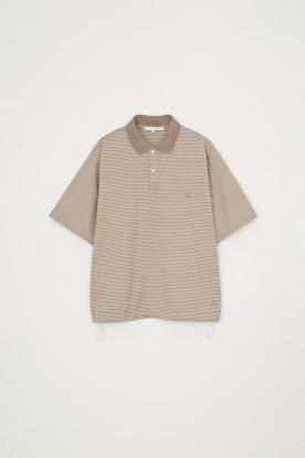 VICTIM / BORDER PORO SHIRT(BEG��WHT)