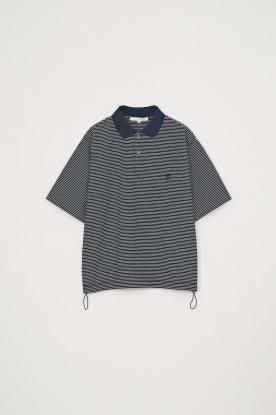 VICTIM / BORDER PORO SHIRT(NVY��WHT)