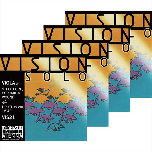 ビジョン ソロ ビオラ弦 標準セット VIS200 【トマスティーク】 [Vision Solo] - ”クワトロ弦楽器”  楽器販売・買取・修理・通販・レンタル