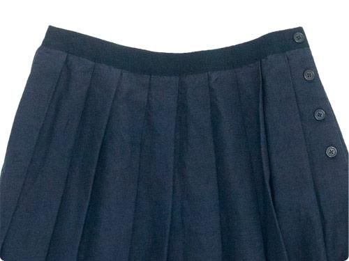 MARGARET HOWELL PLAIN WEAVE LINEN COTTON SKIRT 120NAVY ̥ǥ