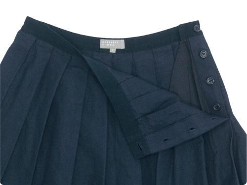 MARGARET HOWELL PLAIN WEAVE LINEN COTTON SKIRT 120NAVY ̥ǥ