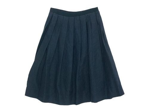 MARGARET HOWELL PLAIN WEAVE LINEN COTTON SKIRT 120NAVY ̥ǥ