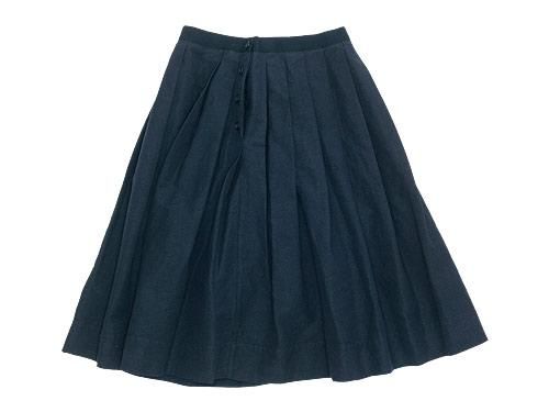 MARGARET HOWELL PLAIN WEAVE LINEN COTTON SKIRT 120NAVY ̥ǥ
