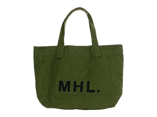 MHL. HEAVY CANVAS TOTE BAG 180OLIVE 5966271501