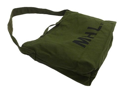 MHL. HEAVY CANVAS SHOULDER BAG 180OLIVE 5956270501