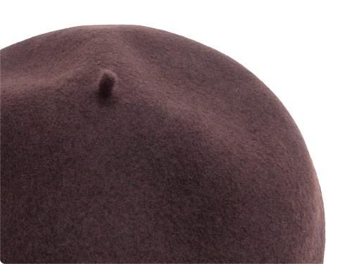 StitchandSew wool beret BROWN