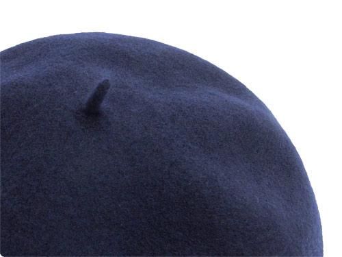 StitchandSew wool beret NAVY