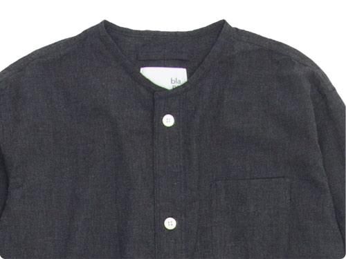 blanc no collar long shirts TOP BLACK bl-15C-S04 