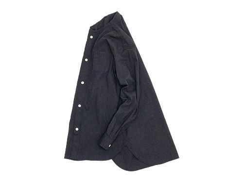 blanc no collar long shirts TOP BLACK bl-15C-S04 